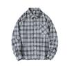 Casual Sports Men's Shirt New Plaid Fashion Long-sleeved American Retro Top