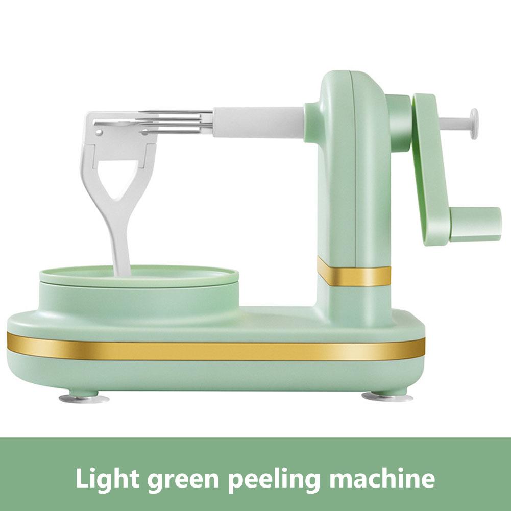 3 in 1 Fruit Peeler Slicing Machine Hand-cranked Stainless Steel Apple Peeler Kitchen Apple Slicer Corer Cutter with Metal Base