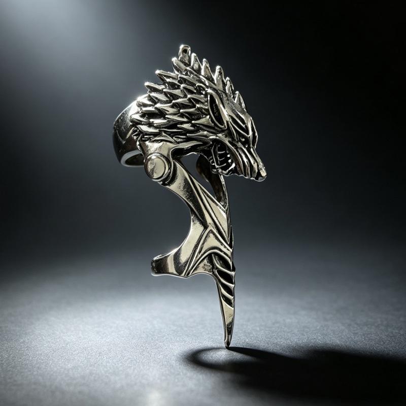 Men's Fashion Skull Finger Rings - Bendable Joint Design In 10 Styles