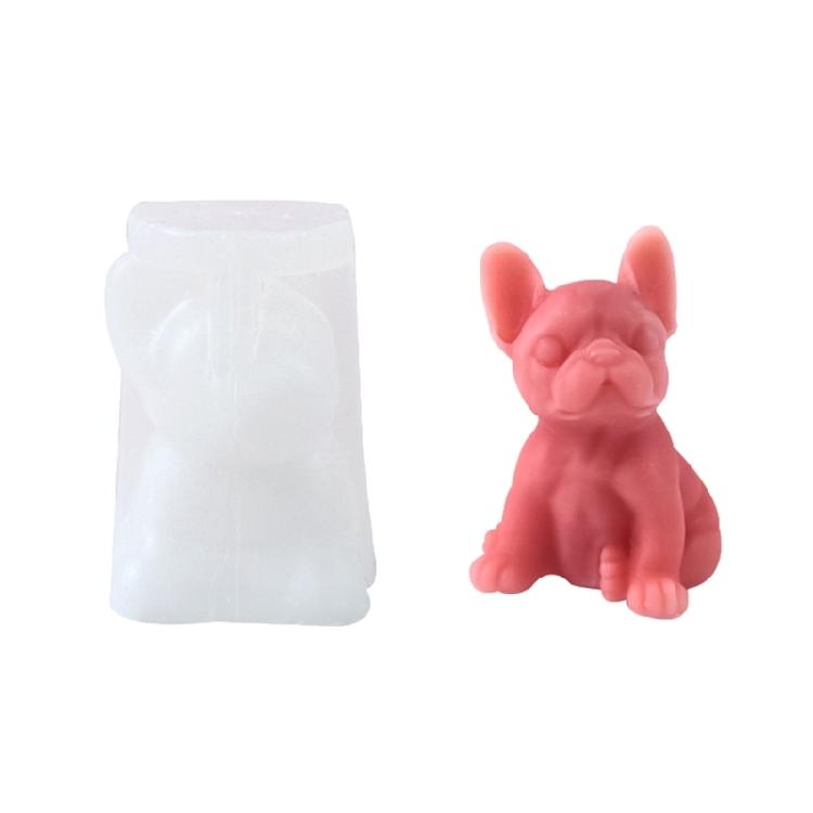 Animal Dog Shaped Candle Silicone Molds for Candle Soap Table Ornaments Gypsum Decorations, Epoxy Resin Silicone Molds
