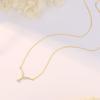 FANCIME Diamond Necklace for 18K Yellow Drop Dangling Perfect Gift for Gift Wrapping Included Women, Gold, V-Shaped, Pendant, Amulet, Mother's Day,