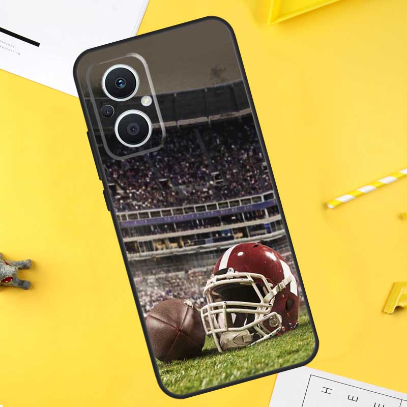 

American Football Sport For OPPO Reno 14 13 12 11 10 Pro 8T 11F 12F 13F 14F 7 8 Lite OPPO Find X9 X8 X6 X5 Pro Case OPPO Reno8 Pro