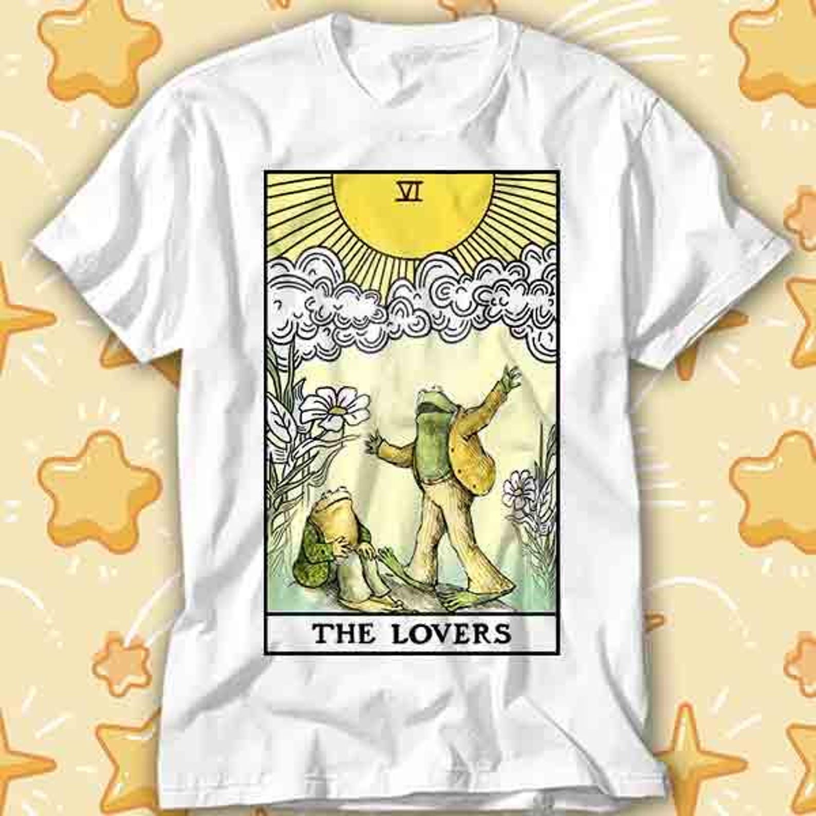 Frog & Toad The Lovers Tarot Card T-Shirt 519 4XL
