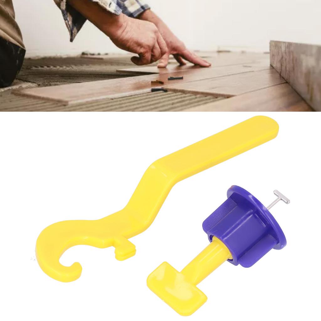 50Pcs Tile Leveling System Leveler Kit Floor Spacer Tool Set with Wrench for Home