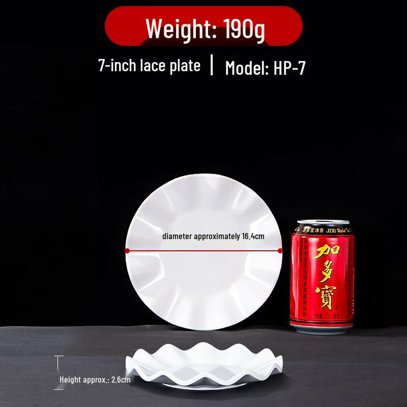 Commercial Melamine Scalloped Dinner Plate