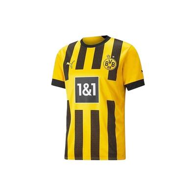 Puma SS22 Maglia da Calcio a Maniche Corte a Righe da Allenamento Sportivo Uomo Maglia da Calcio Gialla 765883-01
