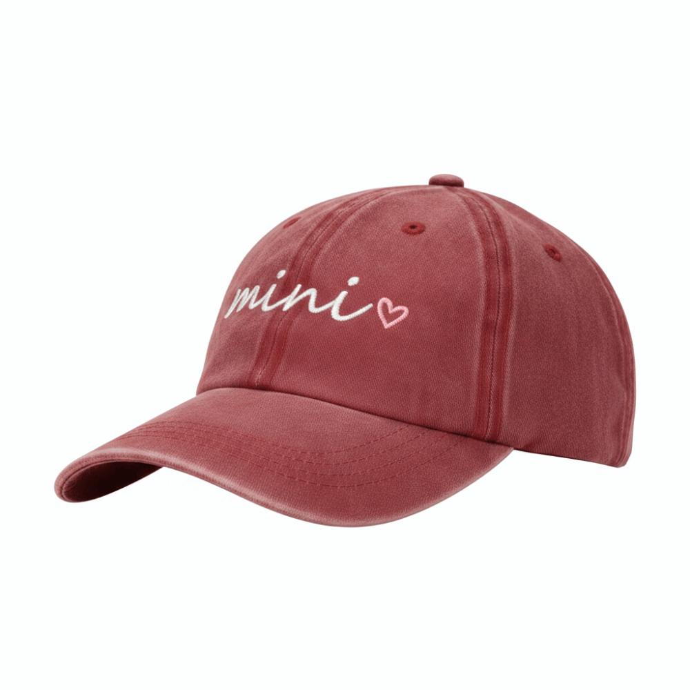 Adjustable dad mama mini Love Caps Washed Cotton Embroidery Baseball Cap Gifts