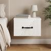 Wall Mounted Nightstand White 34.5 x 33 x 20 cm Engineered Wood