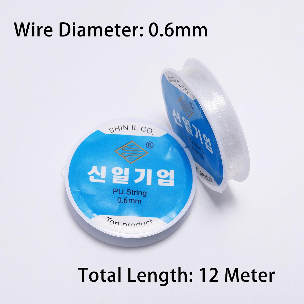 

5-100Meters 0.5-1mm Elastic Cord String Transparent Elastic Thread for DIY Bracelet Necklace Beaded Jewelry Making Accessories