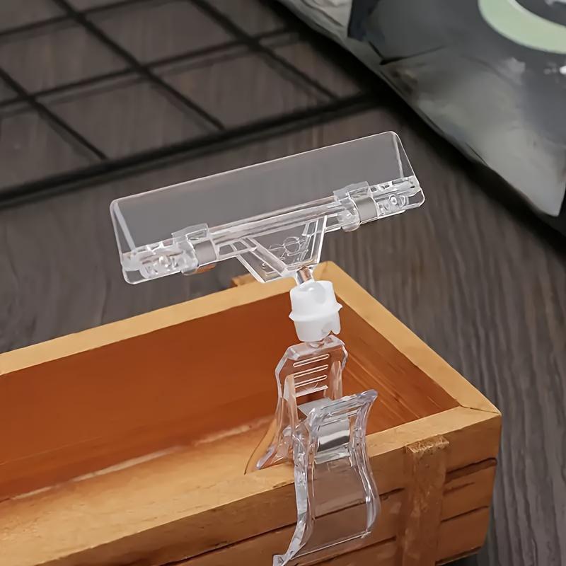 

Прозрачные пластиковые держатели для табличек - Прочные, универсальные подставки для ценников для розничной торговли, для офиса, чтения и обеда, организация офиса