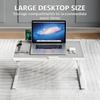 Adjustable and Foldable Bedside Table for Dormitory Study, Student Desk, Laptop and Home Computer Desk
