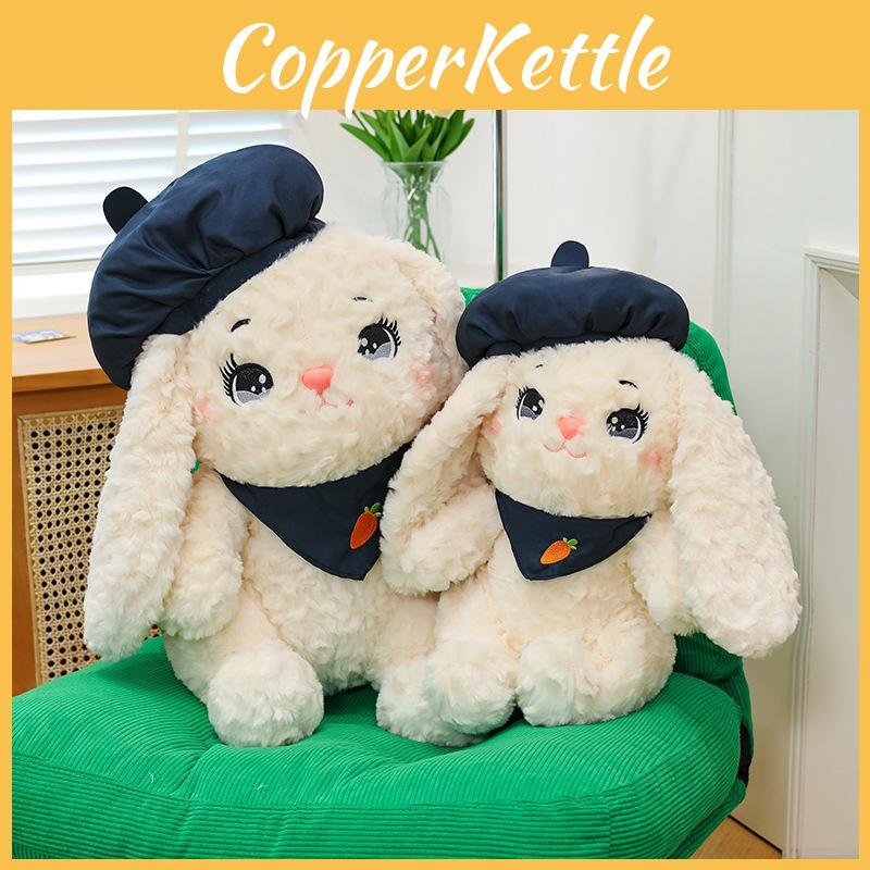 Cute Beret Cartoon Rabbit With Carrot Pattern Scarf Plush Toy Children For