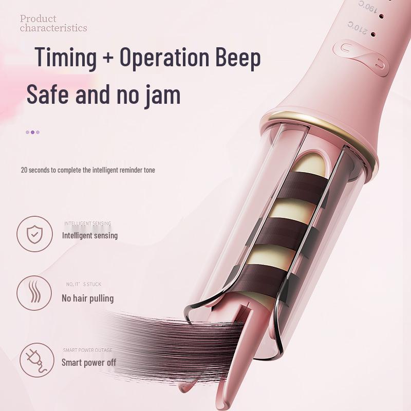 Automatic Negative Ion Curling Iron - 25MM Electric Curler for Home Use