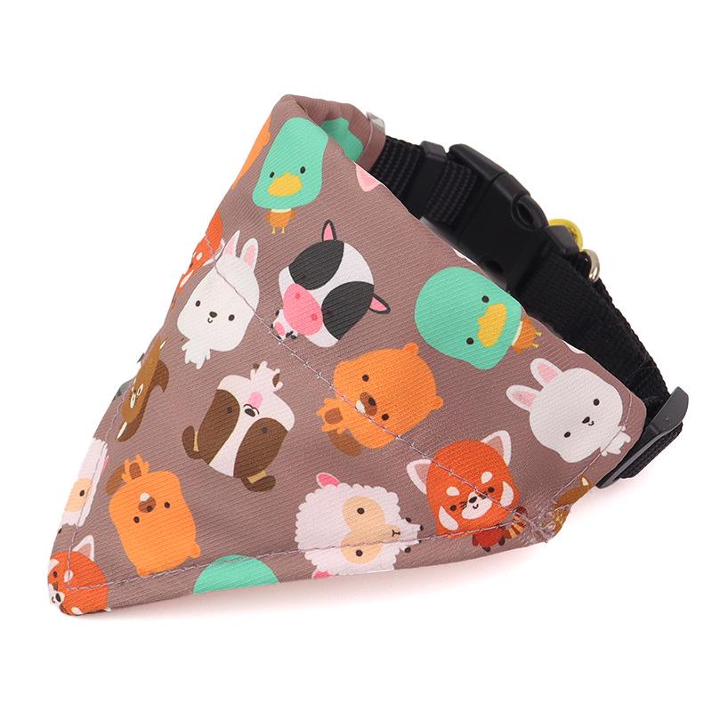 Adjustable Cartoon Pet Bib Scarf for Small & Medium Cats and Dogs