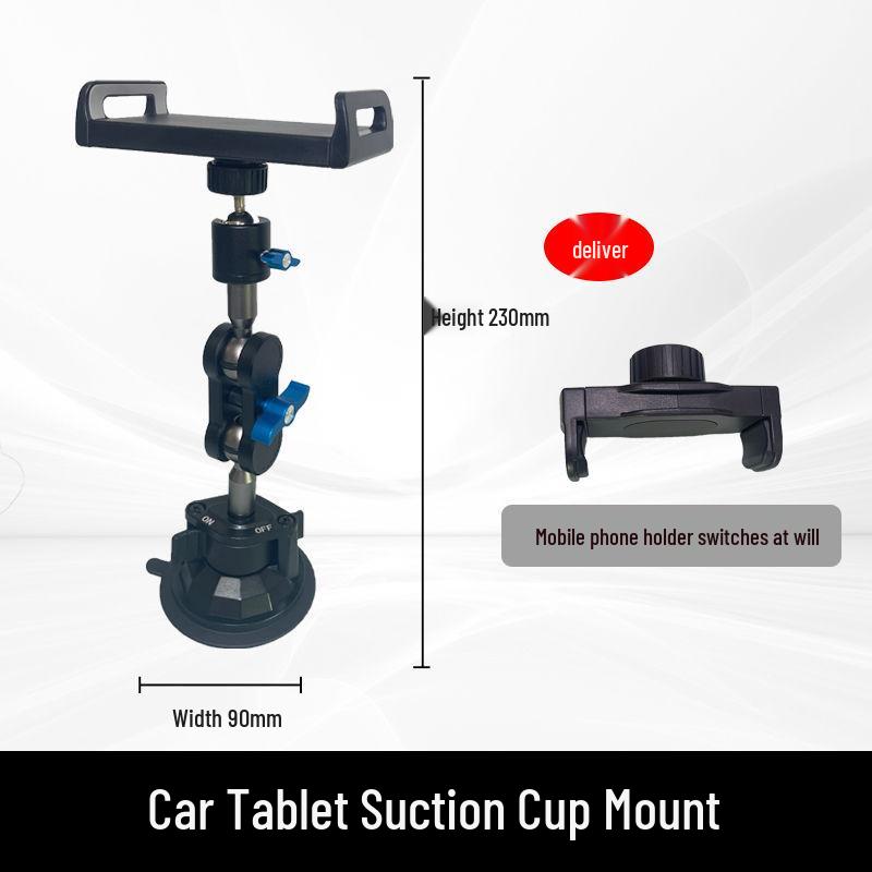 Anti-Shake Suction Cup Phone Holder for Car and Sports Live Streaming