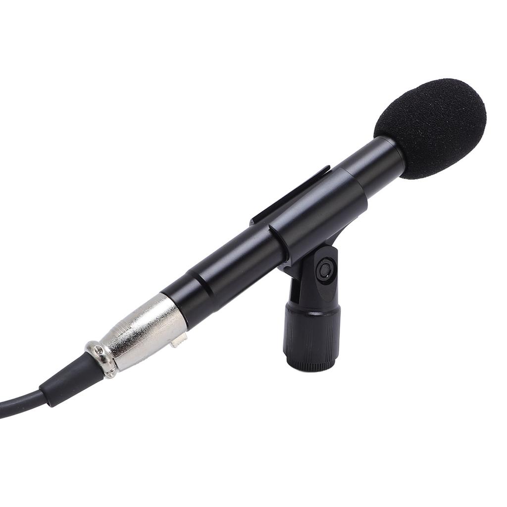 Small Diaphragm Condenser Microphone with Clip XLR Noise Reduction Instrument Microphone for Piano Guzheng Guitar