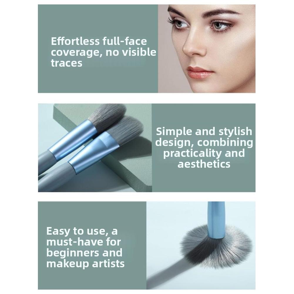 8 Piece For Mini Makeup Brush Set for Beginners and Travel Makeup Kit