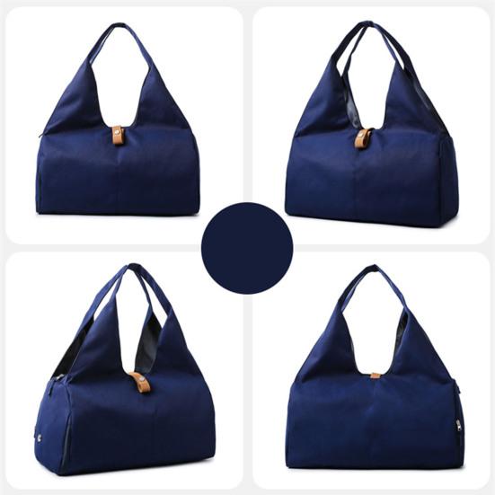 Yoga Travel Bag with Yoga Mat Fixing Strap Water-Resistant Oxford Fabric Multi-Functional Pockets Gym Bag