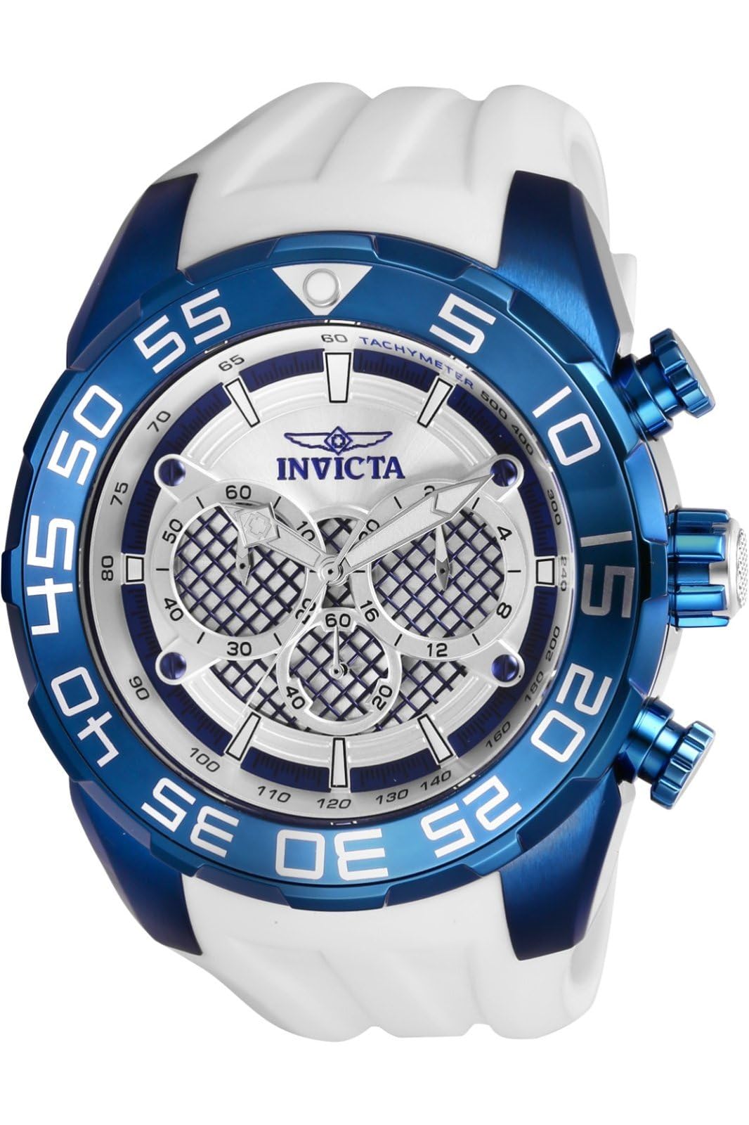 Invicta Speedway Quartz Chronograph Watch 26300 Light Blue Silver Dial Men s