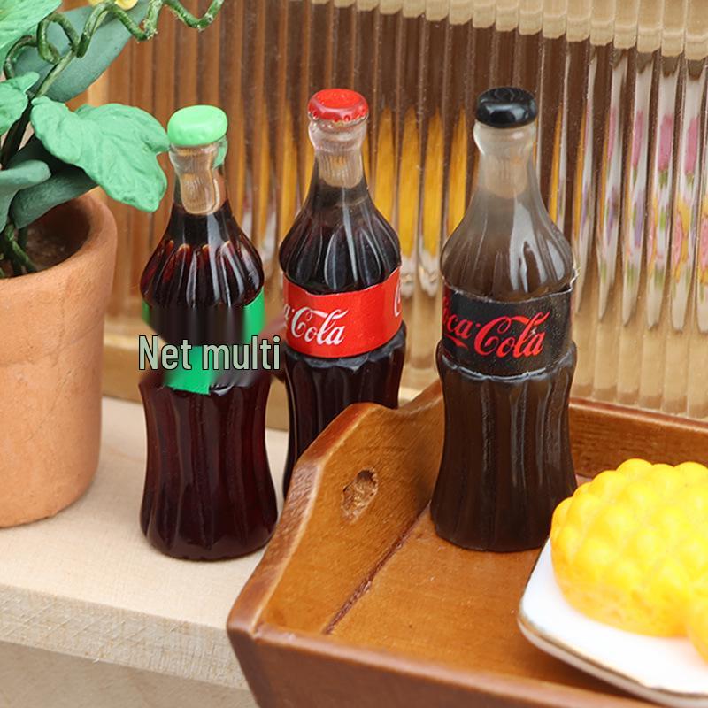 Miniature 1:12 Dollhouse Resin Cola Drink Toy Food Ornament for BJD