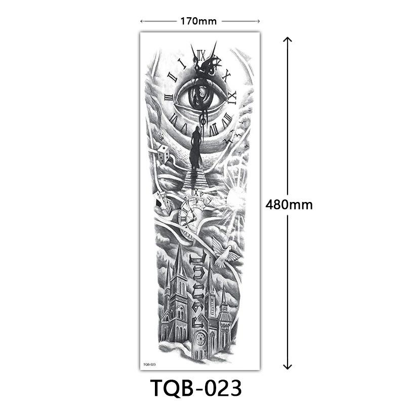 Full Arm Tattoo Sticker, Full Arm Big Picture Tattoo Sticker, Flower Arm Tattoo Sticker Tattoo