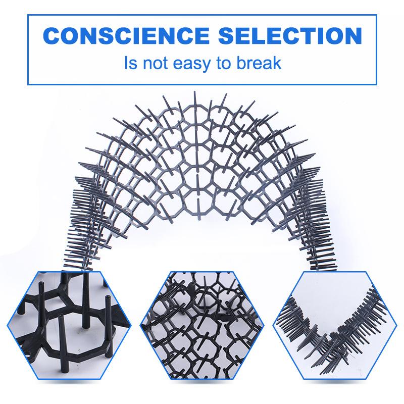 2Pcs Garden Prickle Strip Dig Stop Cat Repellent Deterrent Mat Spike Anti-Cat