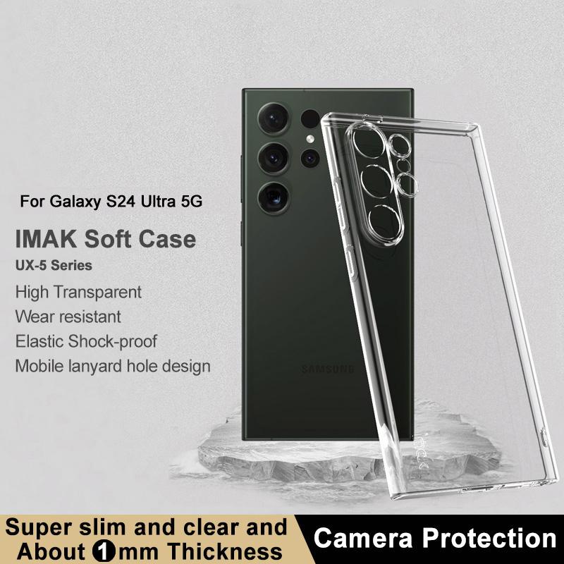 

IMAK UX-5 Series For Samsung Galaxy S24 Ultra TPU Case Transparent Slim Phone Cover A