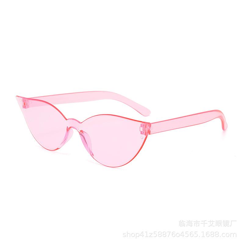 Fashion Cat Eye Sunglasses Candy Color Ultra Y2K Future Individualized Sun Shade Eyeglasses Anti UV400 Driving Shades Female