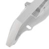 RC Rear Bumper with Trailer Hitch Silver Aluminum Alloy RC Crawler Car Rear Bumper for Replacement