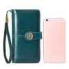 SENDEFN Women's Long Wallet with Large Capacity, Coin Purse, Comfortable to the Touch, RFID & Magnetic Skimming Protection, Genuine Leather, Stylish,
