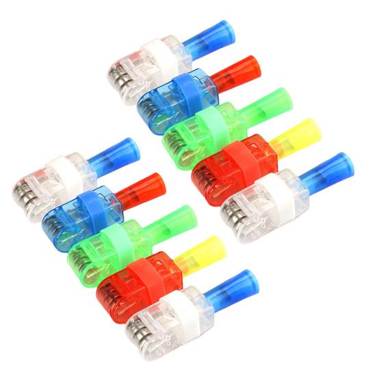 

10 шт., долговечная светодиодная проекционная лампа на палец, игрушки, эластичное кольцо, проекционный свет для детских вечеринок 10 pcs