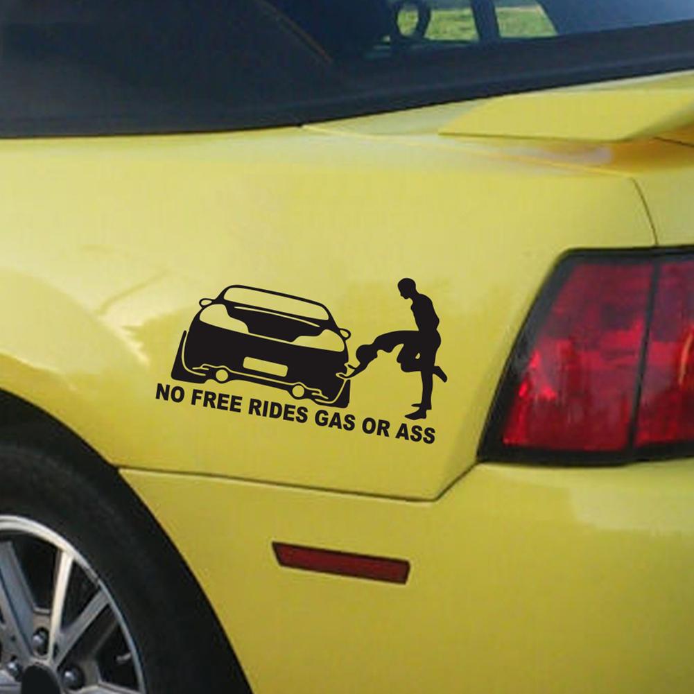 Buy NO FREE RIDES GAS OR ASS Funny Car Sticker Auto Window Bumper