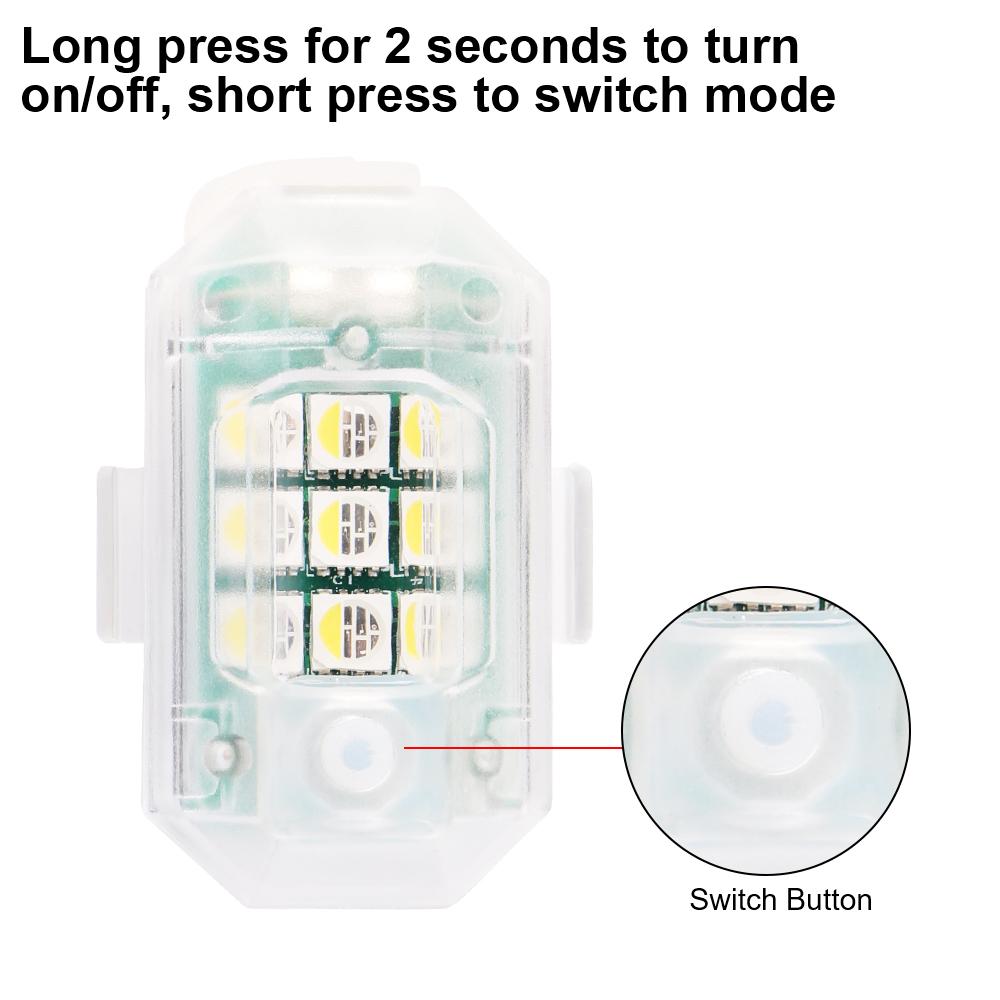 Universal Wireless Remote Control 7 Colors Flashing Lamp Mini USB LED Night Flashing Light Outdoor Warning Lights Indicator Lamp