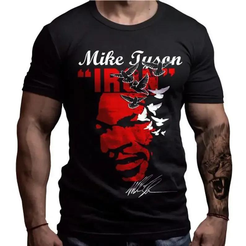 

Iron Mike Tyson Boxing Custom Design TShirt Summer Cotton ONeck Short Sleeve Mens T Shirt New Size S3XL S