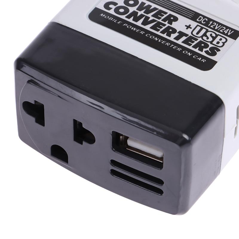 Przetwornik Mocy Samochodowej USB DC 12/24V Do AC 220V Inwerter Samochodowy Do Telefonu Inwerter 12V Uniwersalny Transformator Mocy Ładowarka Do Telefonu Komórkowego Port USB