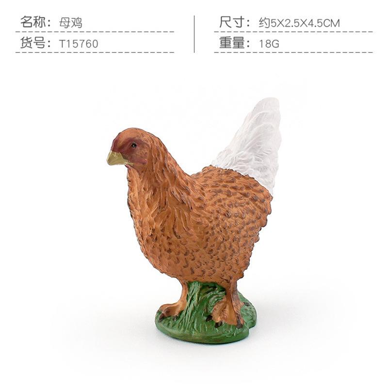Simulation Mute Swan Black Swan Hen Duck Farm Poultry Chicken Duck Goose Decorative Model Static Ornament