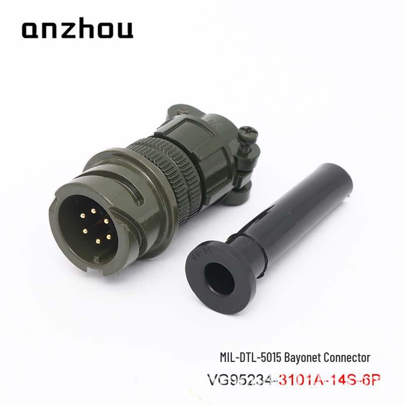 6-Pin VG95234-14S-6S Bayonet US Military Standard Connector CA06COME-14S-6P