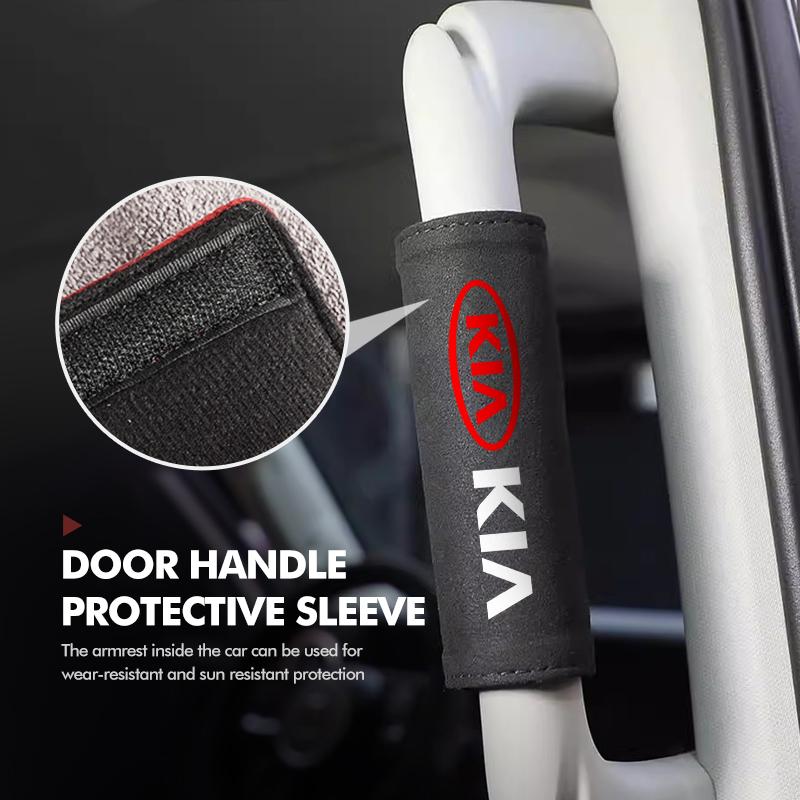 Car Roof Armrest Handle Cover Anti-Scratch protective Case Interior accessories For KIA Cerato Soul Venga Forte Spectra Sedona wscap11