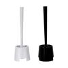 1pc Toilet Brush and Holder Set - Long Handle Bathroom Flexible Deep Cleaning Brush,  Portable Toilet Brush with Holder
