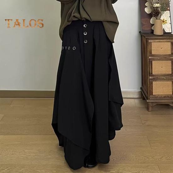 Muži Kalhoty Nepravidelný Japonský styl Volné Culottes Zip Knoflíček Lízačka Model Ukázka Kostým Dovolená Práce Denní nošení Kalhoty