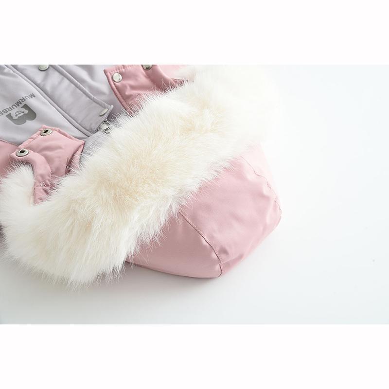 Baby Wintermantel Verdicken Baby Jumpsuit Warm Kinderjacke Wasserdicht Kinder Skianzug Kapuzen Baby Schneeanzug