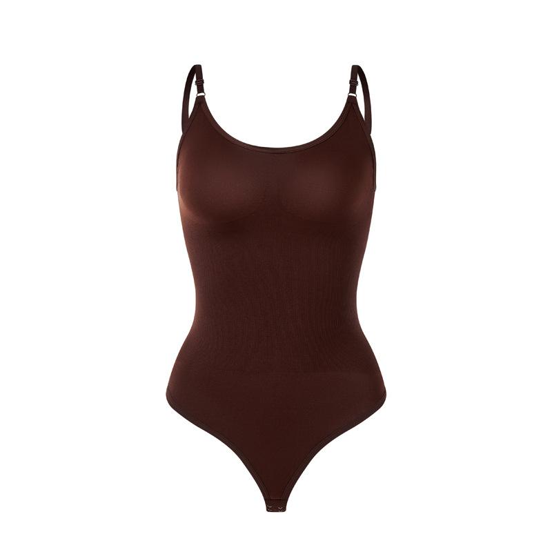 Ολόσωμο κορμάκι μεγάλου μεγέθους με έλεγχο κοιλιάς και ανόρθωση γλουτών, λουράκια στυλ string, αόρατο κορμάκι διαμόρφωσης