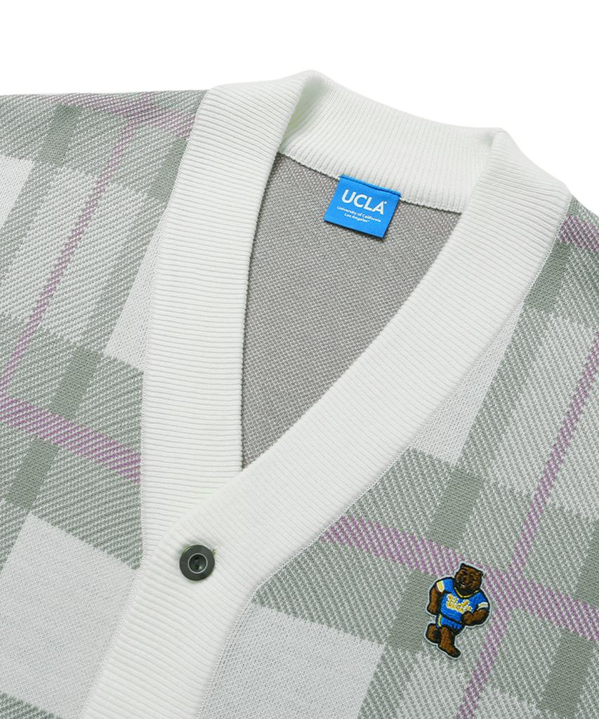 Ucla Check Jacquard Cardigan [Ivory](Uz1Gd01_22)