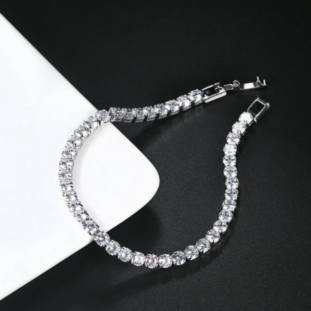 Tennis Bracelet Iced Out Chain Bracelets For Women Men Silver Color Men Bracelet Chain Homme Jewelry