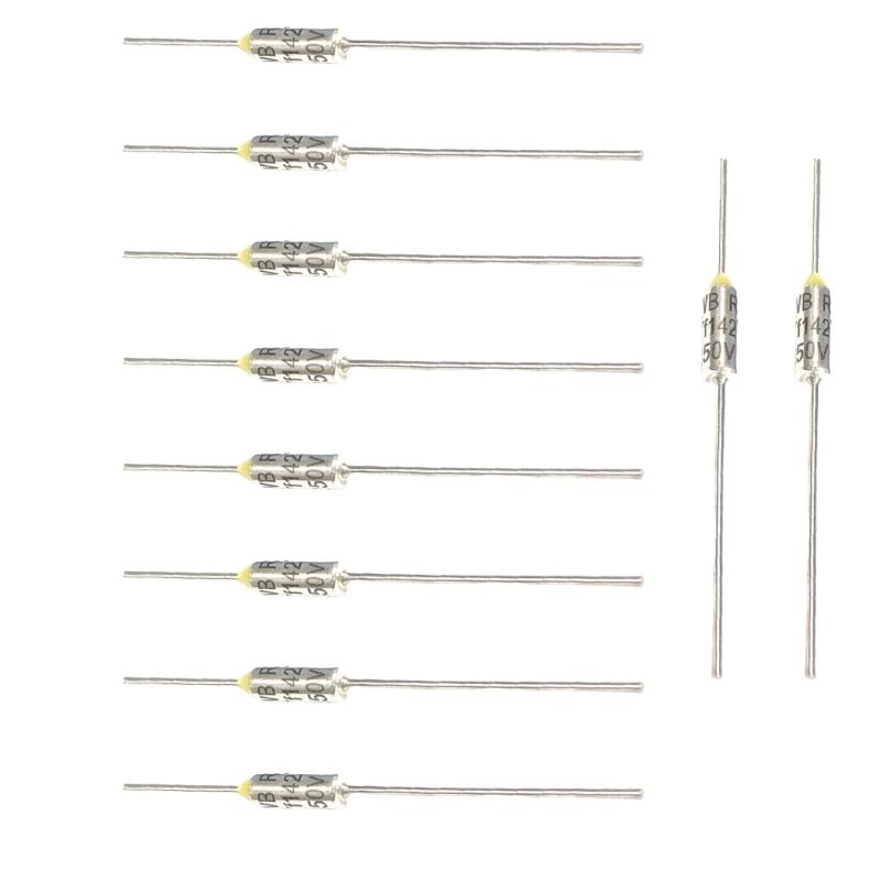 

10Pcs Metal Thermal Fuses Circuit Protections Against Overheating In Various Equipment Precisions Metal Thermal Fuses