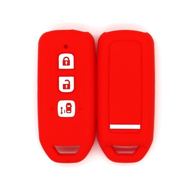 

Suitable for Honda motorcycle NWagon N-BOX Fosha one-button start smart 3-button soft rubber remote control case красный