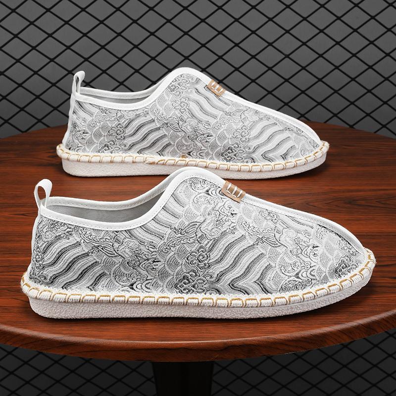 Fisherman's Shoes Summer Men’s Sneakers Canvas Shoes For Men Breathable Casual Shoes Male Flat British Style Loafers Men