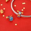 New Copper New Year Series Lucky Cat God Of Wealth Lion Dance Pendants Charms Beads Fit Diy Bracelets Jewelry Gift
