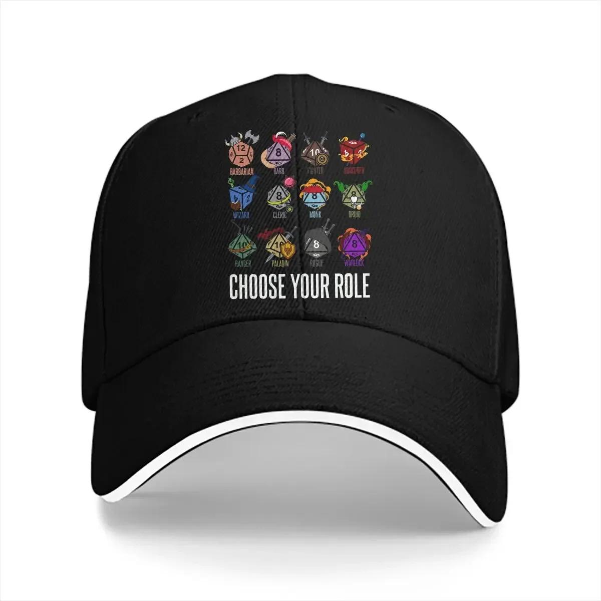 

Character Class Hit Dice Unisex Baseball Caps Peaked Cap DND Game Sun Shade Hats for Unisex Women 56-58cm