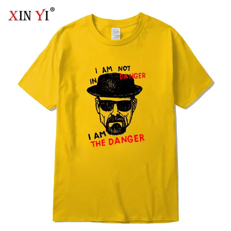 Mens Tshirt 100 Cotton Short Sleeve Breaking Bad Men Tshirt Casual Heisenberg Print Summer Tshirt Cool Tshirt Male Men Tops